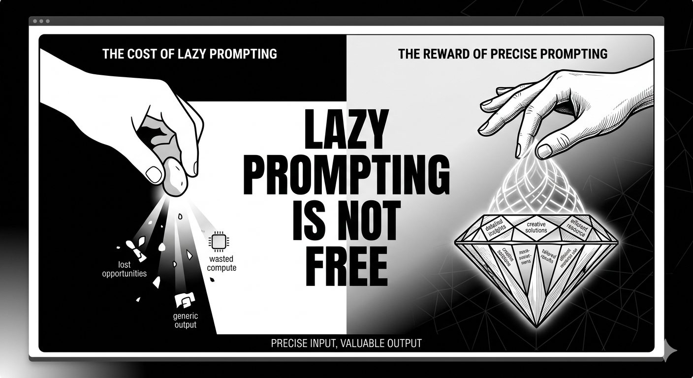 The Hidden Cost of Lazy Prompting